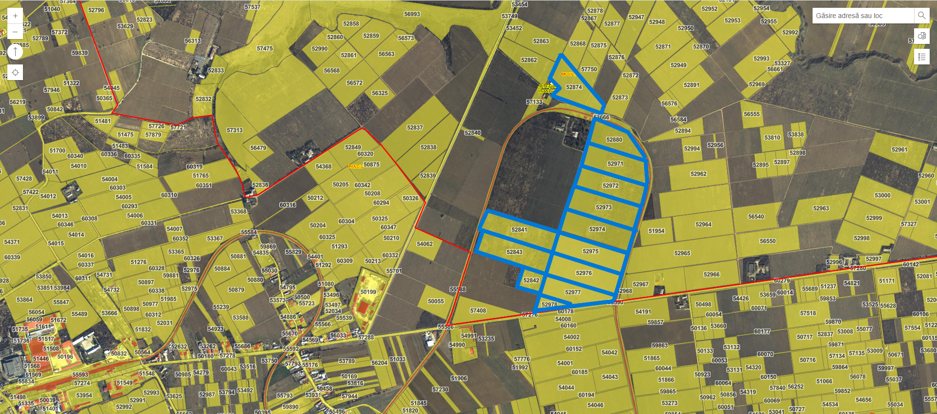 Pachet 1 M compus din terenuri cu plantații de vie și terenuri în pregătire, având categoria de folosință „Vie”, în suprafață totală de 32,11 hectare, situate pe raza U.A.T. Movilița, prin vânzare în bloc